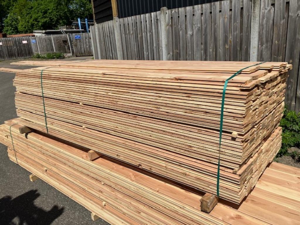 douglas vellingdelen schroten geschaafd 18 mm dik, Doe-het-zelf en Verbouw, Ophalen, Minder dan 25 mm, Nieuw, Plank