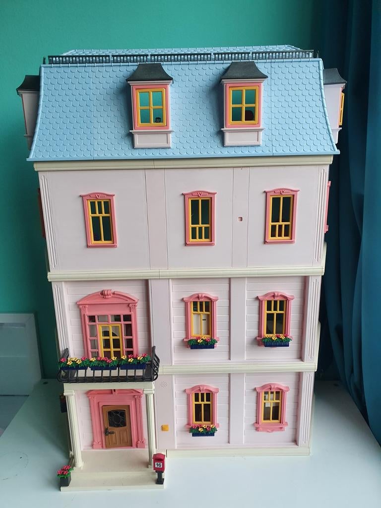 Playmobil Roze Herenhuis Compleet, Verzamelen, Ophalen of Verzenden, Gebruikt, Poppenhuis