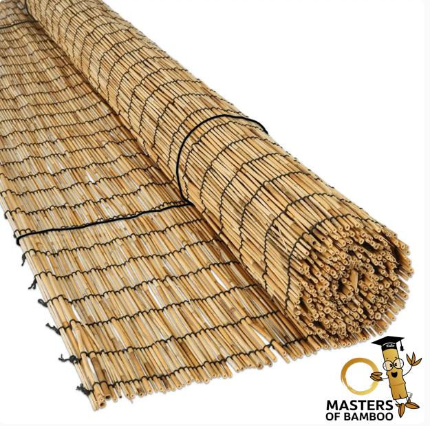 Rieten rolgordijnen en bamboe rolgordijnen te koop!, 200 cm of meer, 150 tot 200 cm, Crème, Nieuw