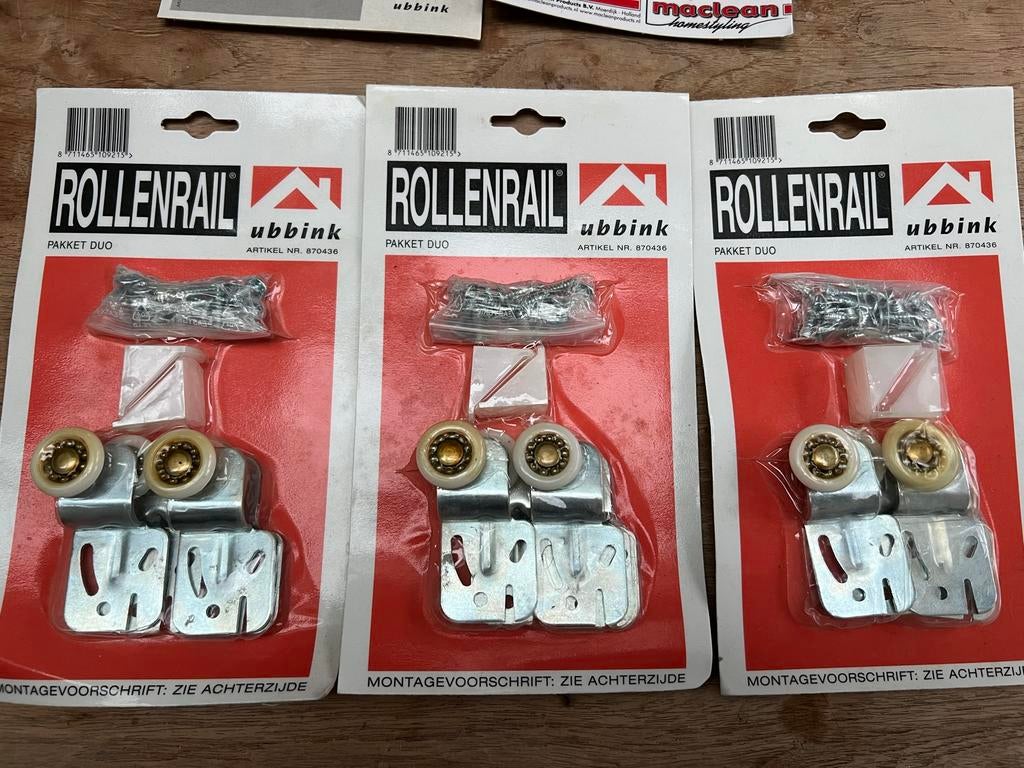 Ubbink rollenrail / maclean Rail&Roll - Nieuw in verpakking, Ophalen of Verzenden, Nieuw, IJzer, Schuif of Grendel