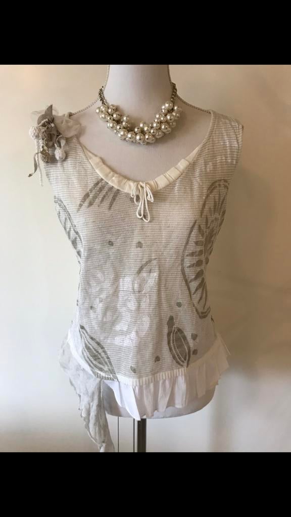 Prachtig topje in ecru van Purdey maat M, Maat 38/40 (M), Beige, Ophalen of Verzenden, Zo goed als nieuw