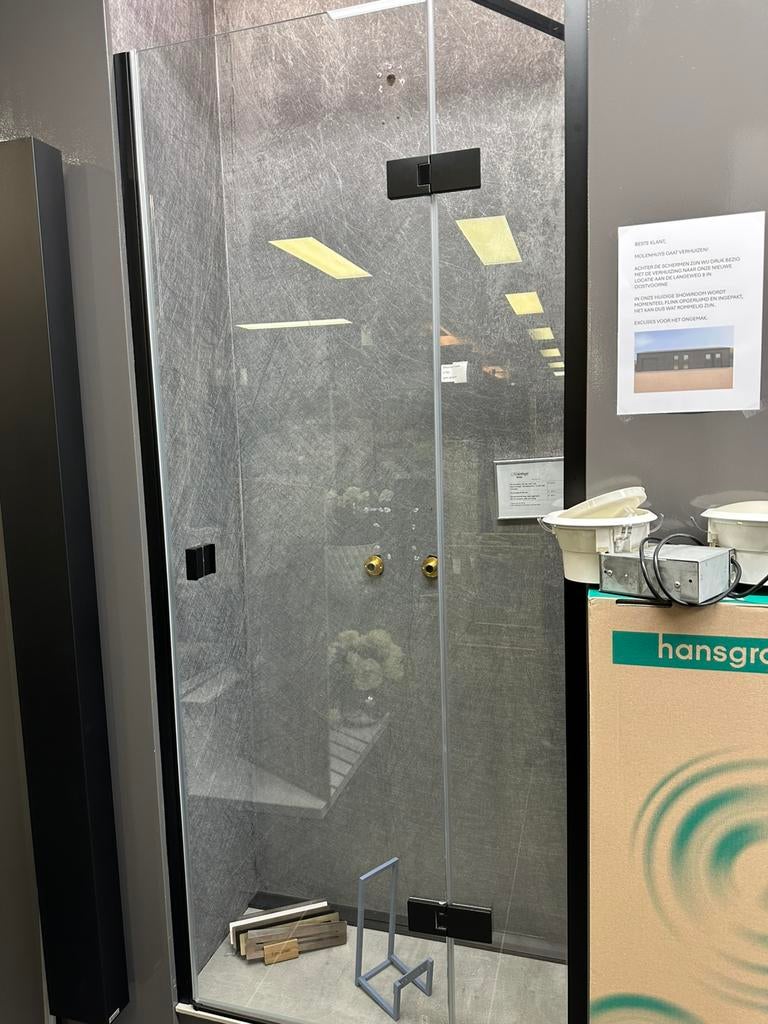 Huppe nisdeur nieuw, Ophalen, Zo goed als nieuw, Glas, Douche