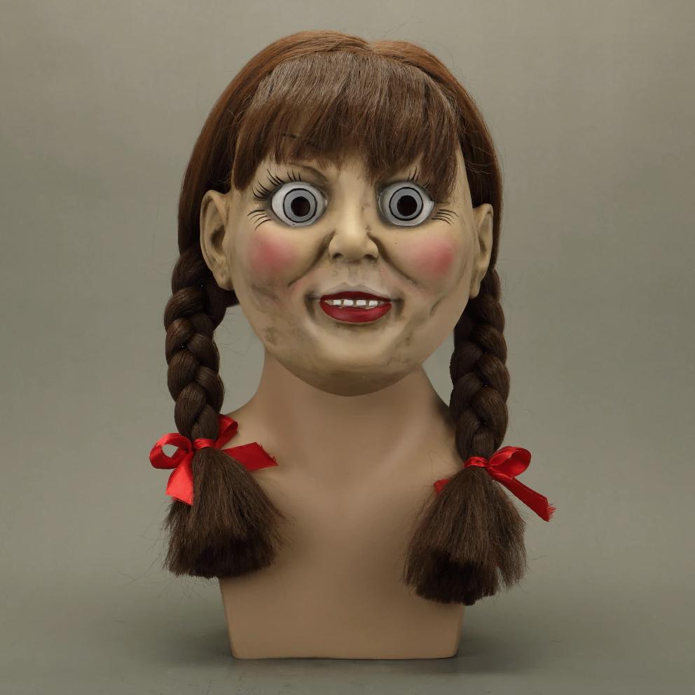 Annabelle Masker Horror Carnaval Eng Halloween Film, Verzenden, Nieuw, Feestartikel, Halloween of Griezel