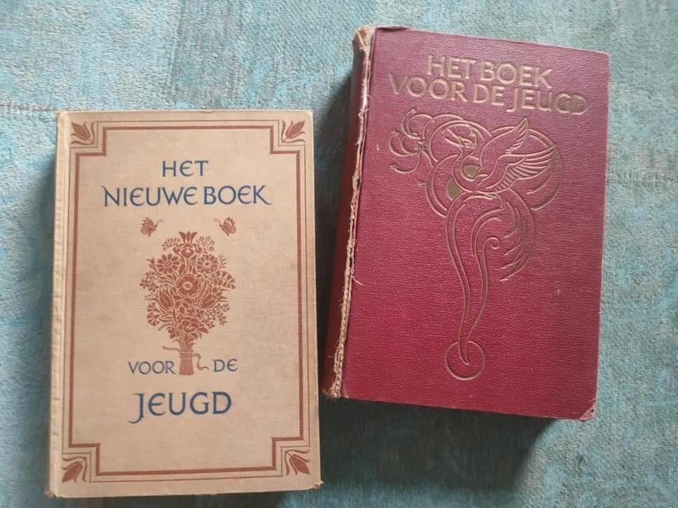Twee Antieke Jeugdboeken: Boek voor de Jeugd & Nieuwe Boek, Ophalen of Verzenden, Gelezen, Diverse, Fictie algemeen