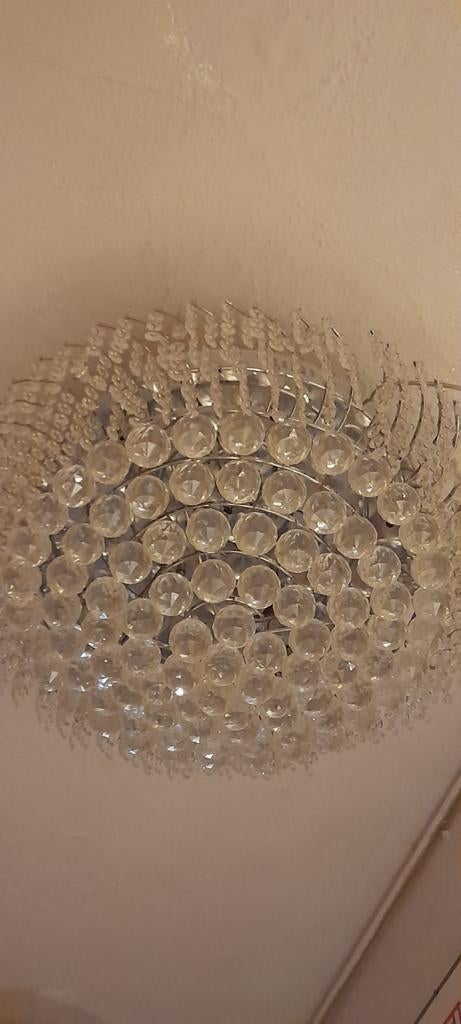 Kristal swarovski lamp plafonniere plafondlamp 2x, Ophalen of Verzenden, Zo goed als nieuw