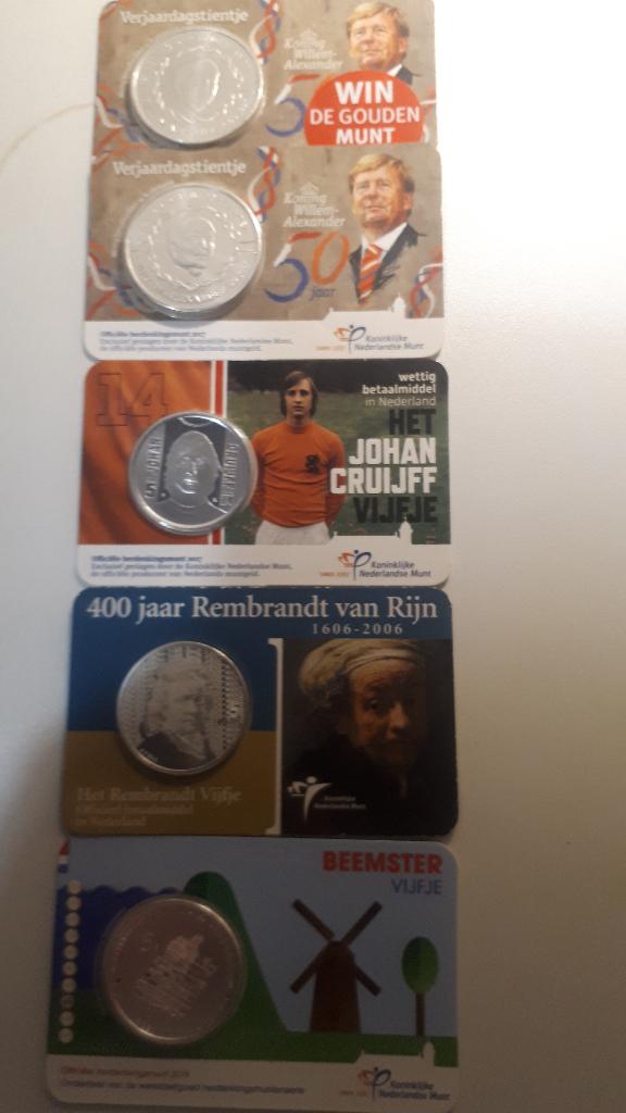 diversen coincard, Vóór koninkrijk, Setje, Zilver, Euro's