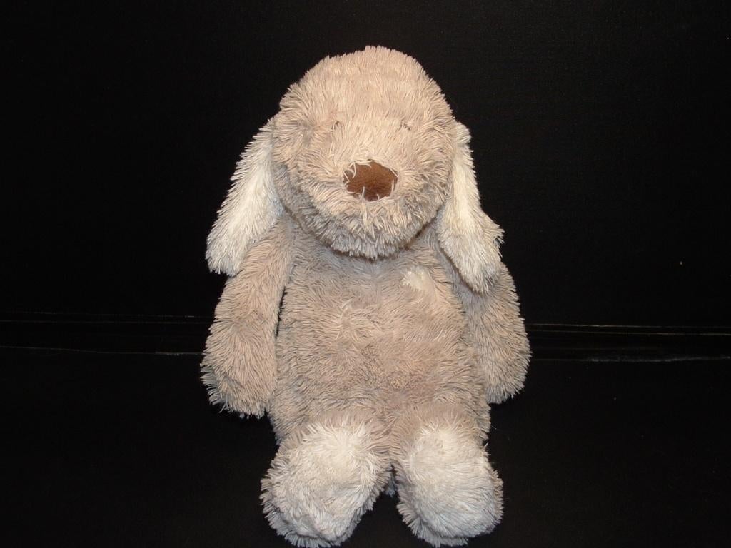 TIAMO HOND MET HARTJE PLUCHE WOLLIG LANGHARIG BEIGE MET, Verzenden, Zo goed als nieuw, Overige typen