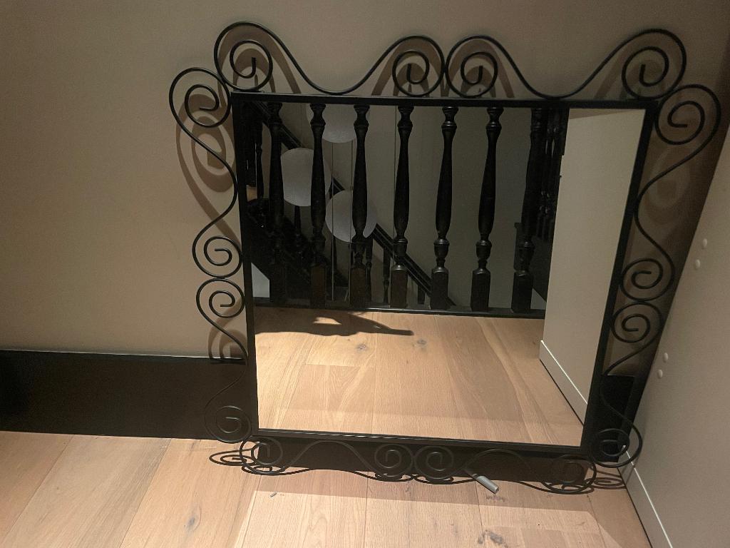 Spiegel vierkant met krullen IKEA, Ophalen, Gebruikt, Vierkant, Minder dan 100 cm