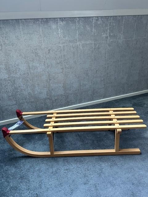 Houten slee merk Nijdam type Davos 100CM, Kinderen en Baby's, Speelgoed | Buiten | Sleeën, Ophalen of Verzenden, Nieuw, Hout