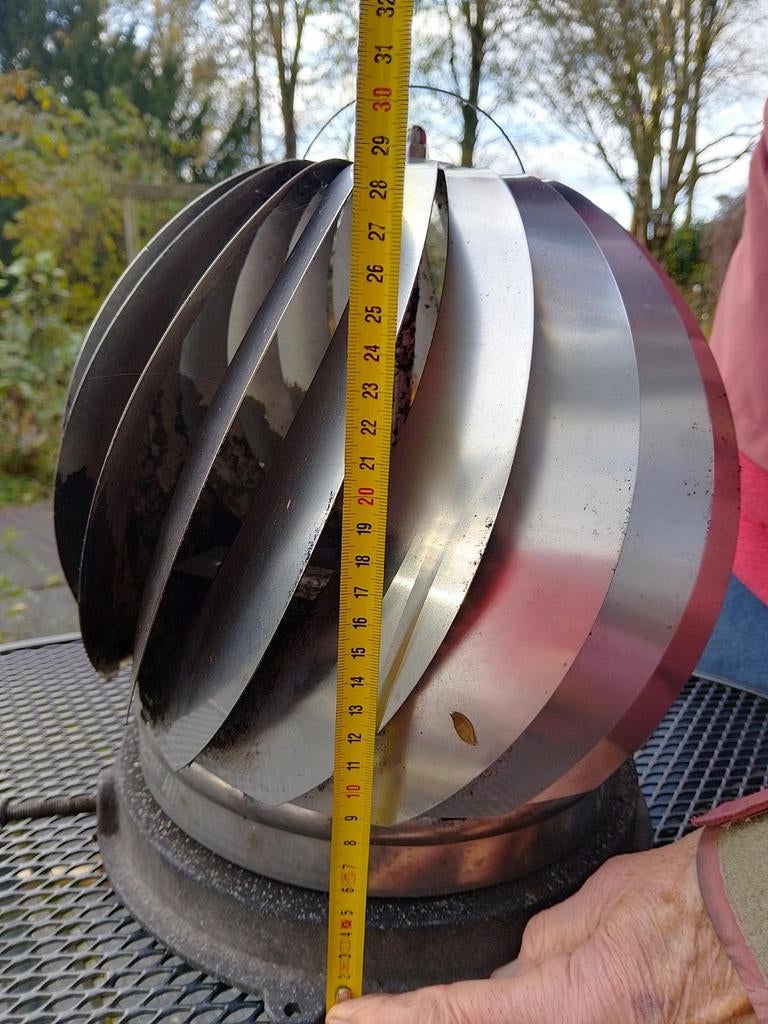 Schoorsteenkap trekkap roterende kap schoorsteen, Ophalen of Verzenden, Afzuiger