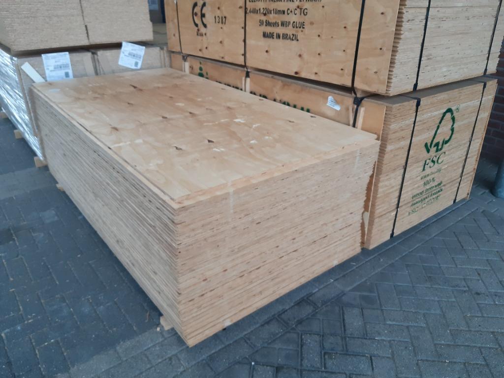 !!Underlayment vloerplaten, constructie platen 18 mm!!, Doe-het-zelf en Verbouw, Platen en Panelen, Ophalen of Verzenden, Nieuw