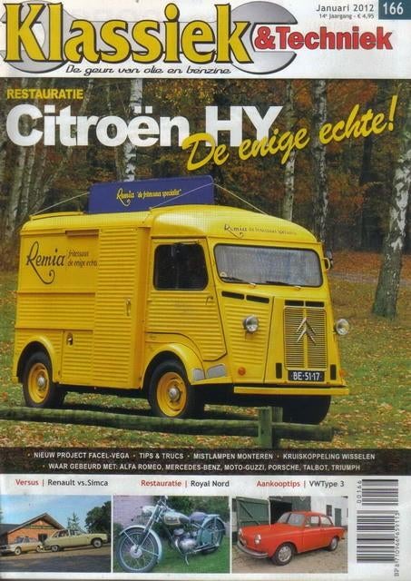 Klassiek & Techniek 166 2012 : Citroen HY - VW Notchback T3, Ophalen of Verzenden, Gelezen, Algemeen
