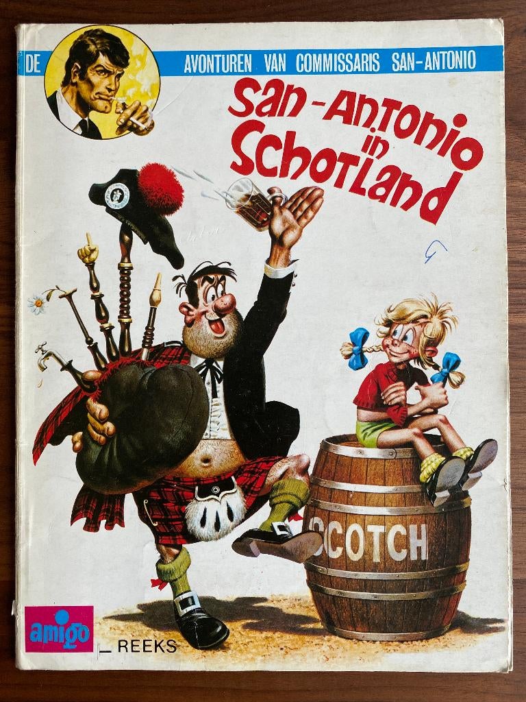 Commissaris San-Antonio (7) San-Antonio in Schotland, Eén stripboek, Ophalen of Verzenden, Gelezen