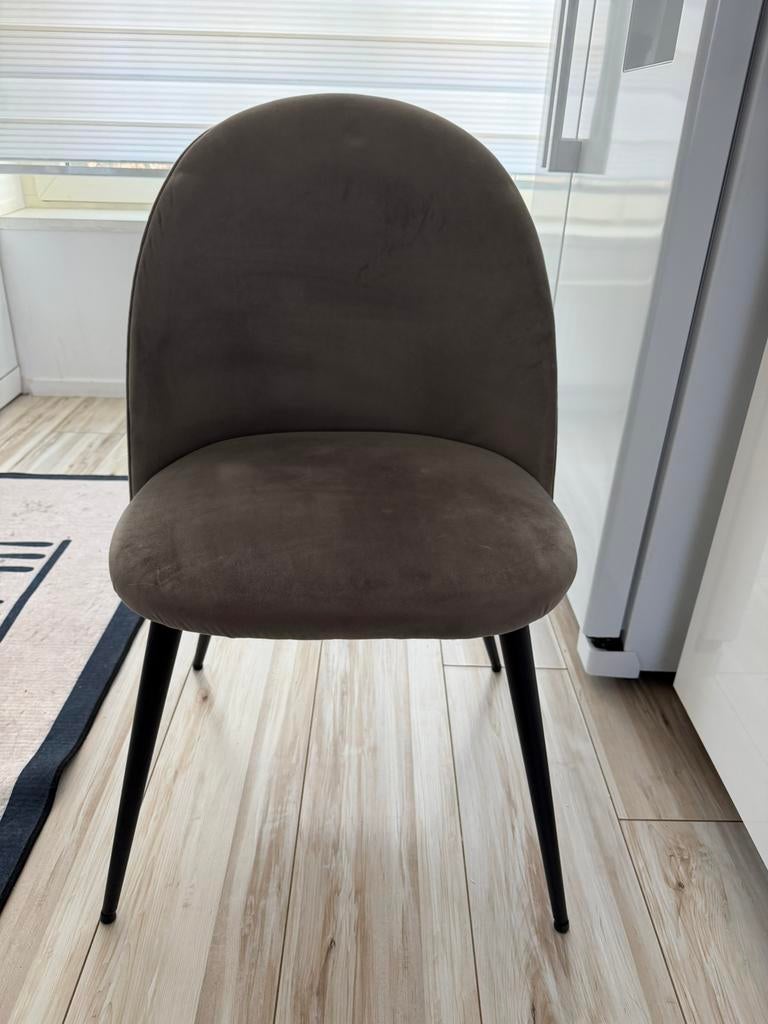 Grijze stoelen van Kwantum, Ophalen, Overige materialen, Gebruikt, Vier