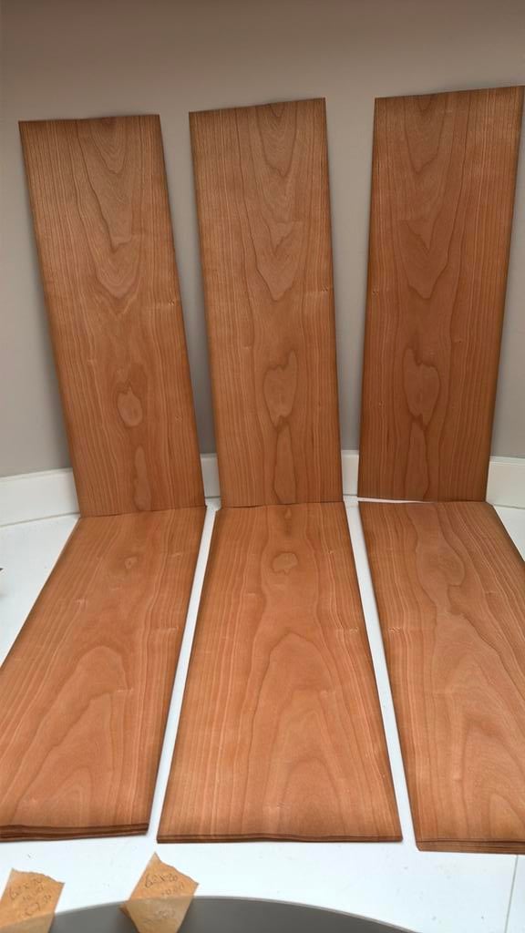 Kersen fineer 62x20cm 10 vellen voor €6, Ophalen of Verzenden, Nieuw, Boek, Kunst en Creatief