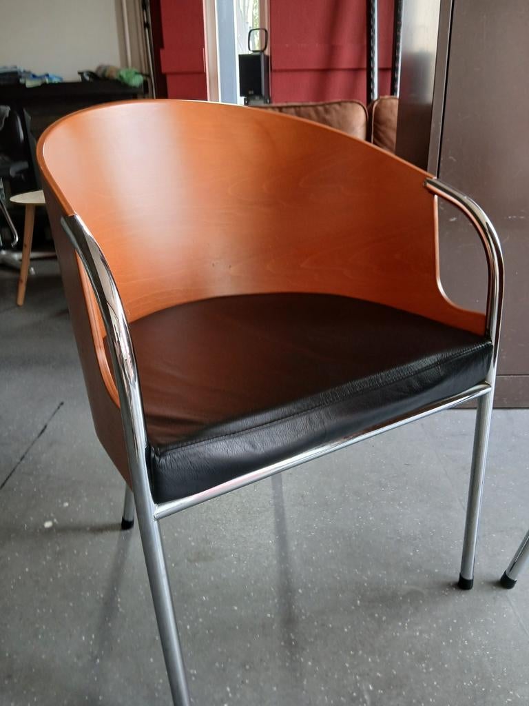 2 design stoelen Calligaris Italiaans design, Ophalen, Info@tommysmit.nl, Gebruikt, Twee