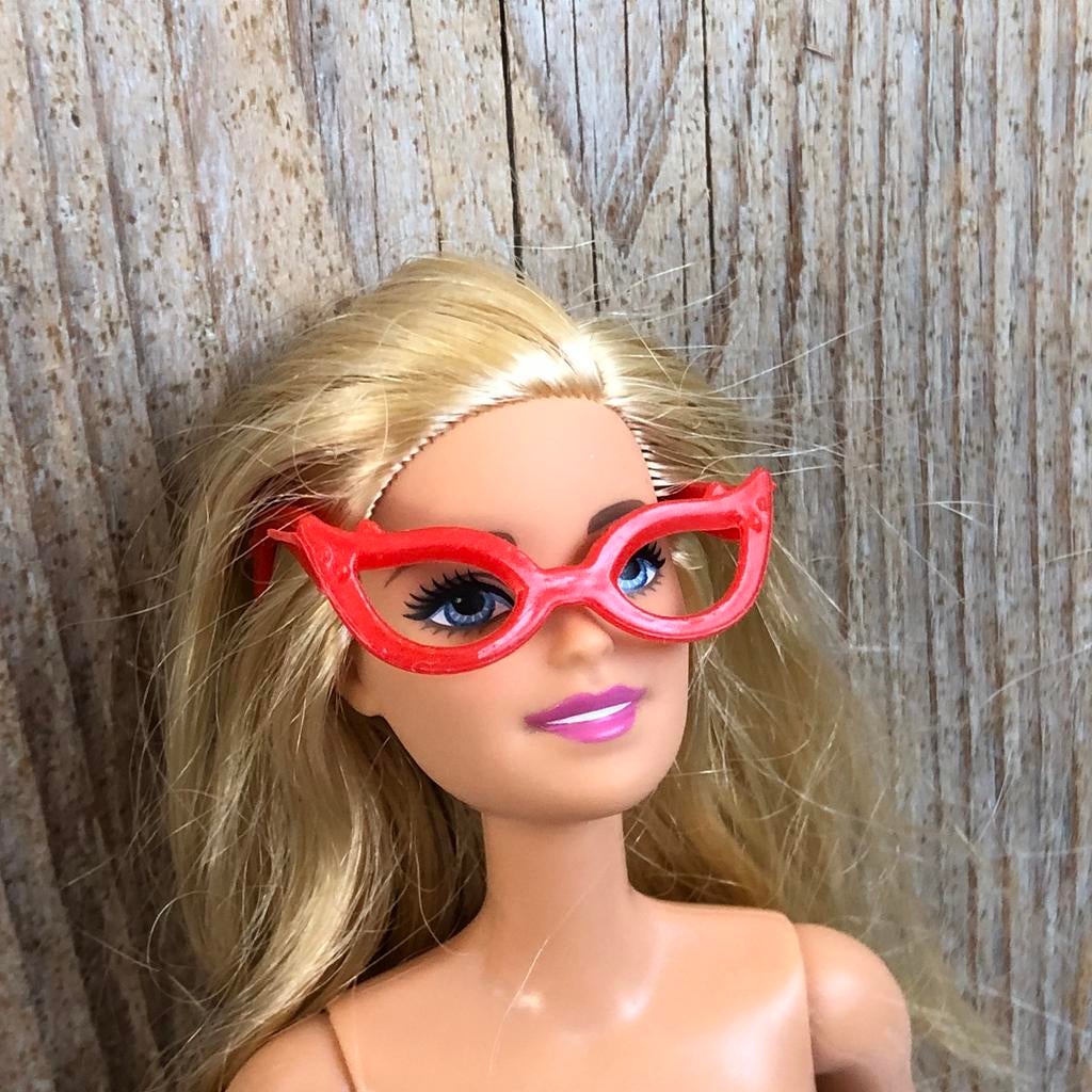 Rode Barbie bril, Ophalen of Verzenden, Zo goed als nieuw, Barbie