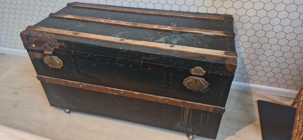 Stoere scheepskist, Minder dan 50 cm, Gebruikt, 50 tot 100 cm, Ophalen of Verzenden