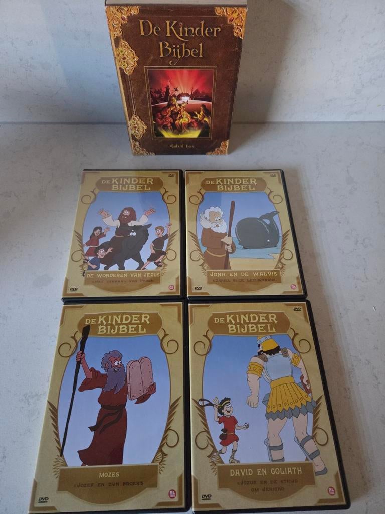 4 dvd box - De Kinder Bijbel, Alle leeftijden, Ophalen of Verzenden, Zo goed als nieuw