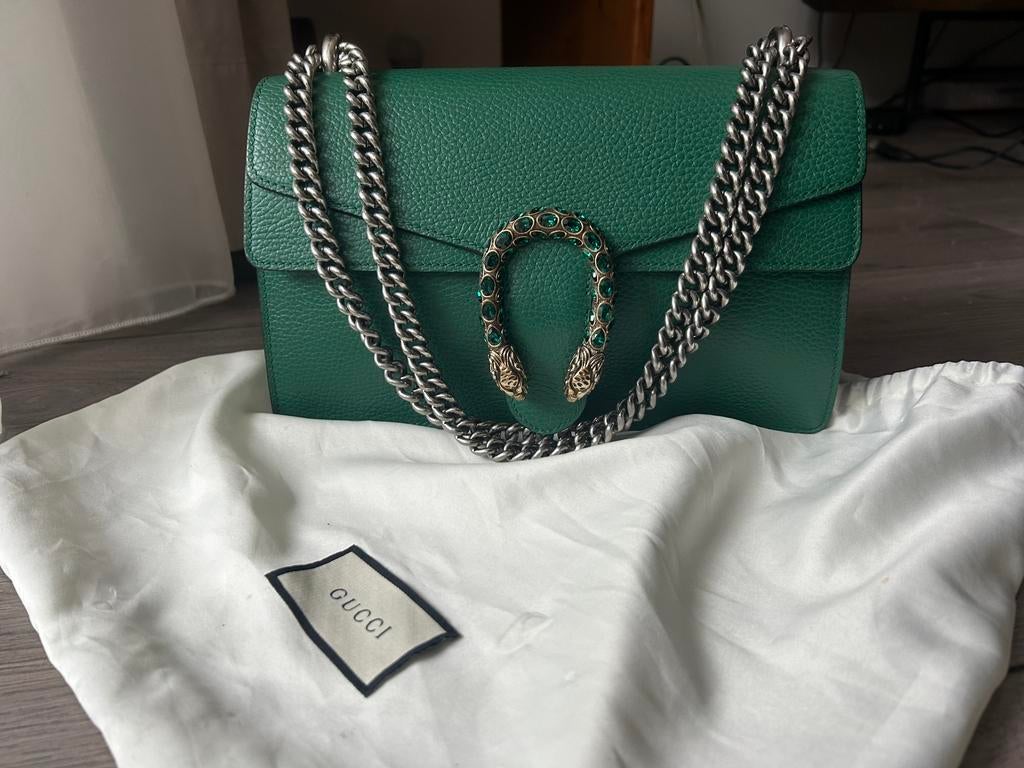 Gucci dionysus groen, Sieraden, Tassen en Uiterlijk, Tassen | Damestassen, Ophalen of Verzenden, Zo goed als nieuw, Groen, Handtas