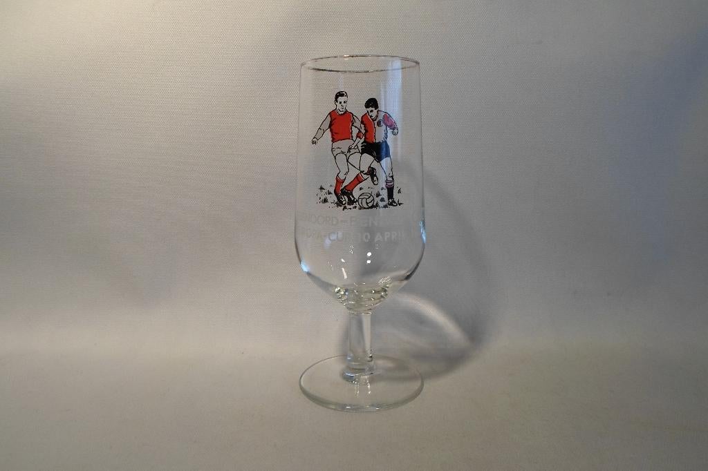 Feyenoord Benfica 1963 Glas, Ophalen of Verzenden, Gebruikt, Feyenoord, Overige typen