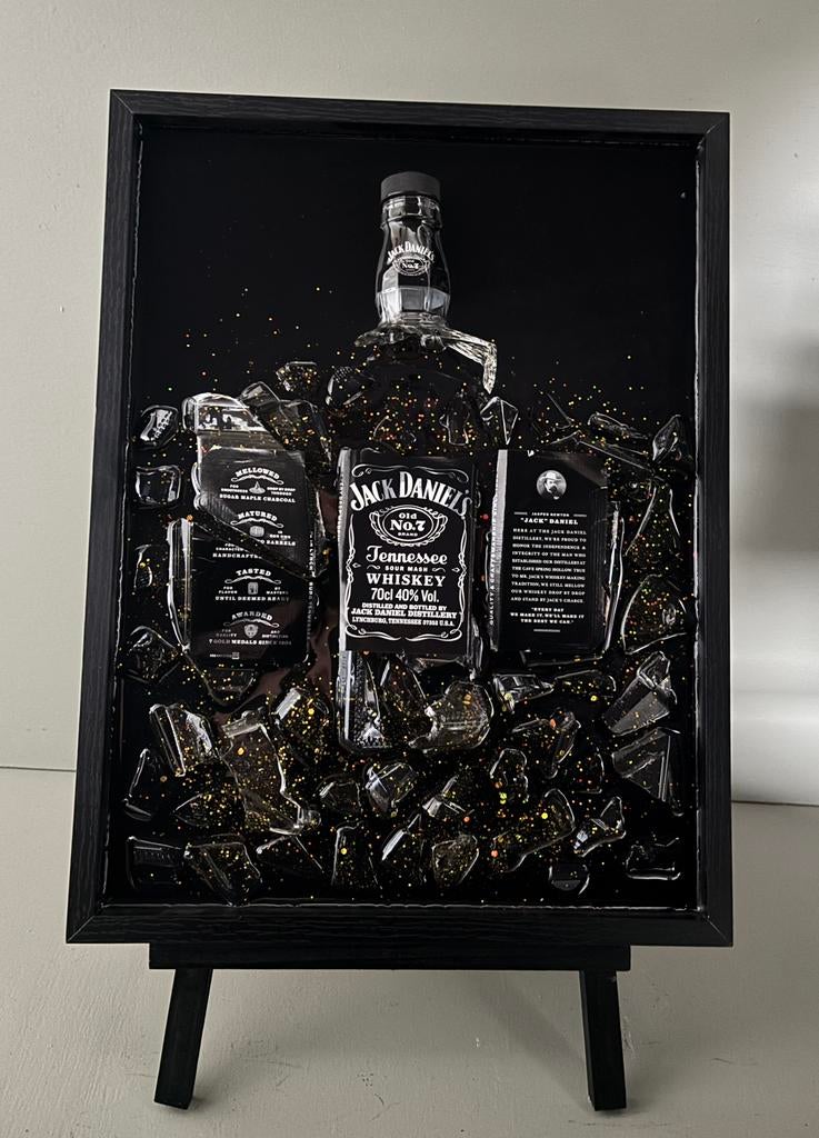Jack Daniëls epoxy schilderij, Antiek en Kunst, Kunst | Schilderijen | Modern, Ophalen of Verzenden