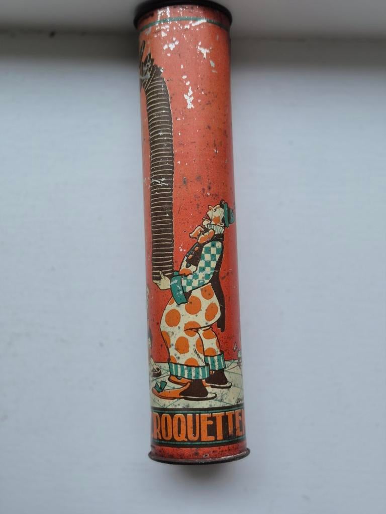 Bensdorp chocolade croquetten blik Amsterdam, Ophalen of Verzenden, Gebruikt, Overige