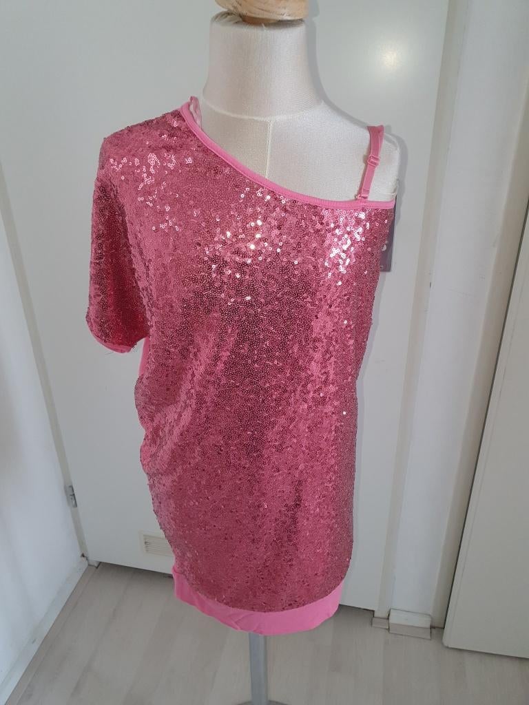 mooi roze shirt maat 146    -k3, Kinderen en Baby's, Kinderkleding | Maat 146, Zo goed als nieuw, Meisje, Shirt of Longsleeve