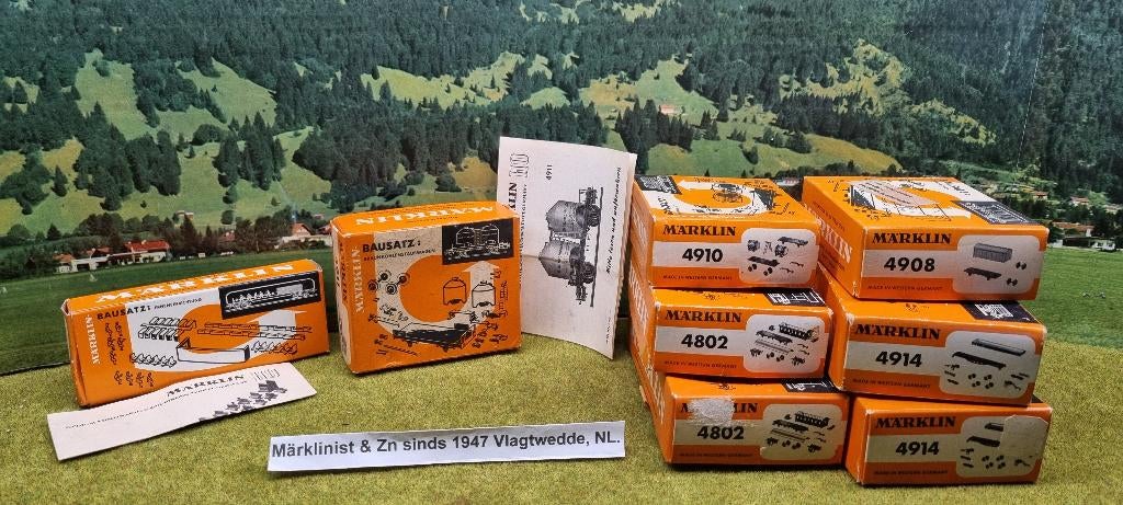 Marklin LEGE DOOSJES + BOEKJES, Wisselstroom, Gebruikt, Analoog, Wagon