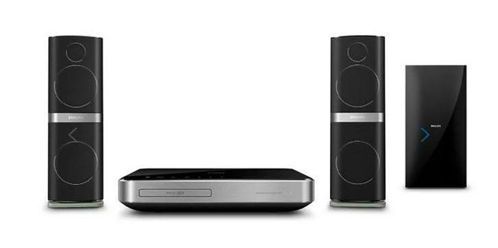 Philips SoundHub 2.1 HTS7201 (totaal vermogen 440W), IZGST, Philips, 2.1-systeem, Blu-ray-speler, 70 watt of meer