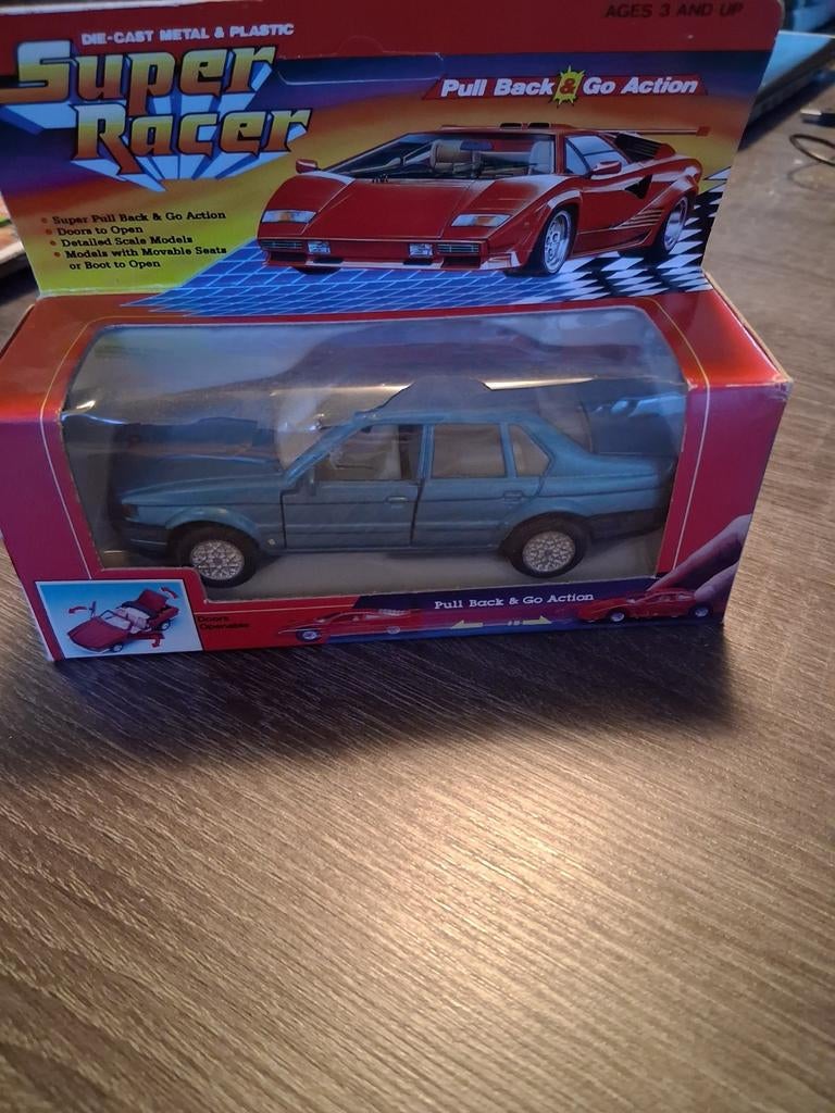 Welly Super Racers Pull Back Auto - Beschadigde Verpakking, Ophalen, Welly