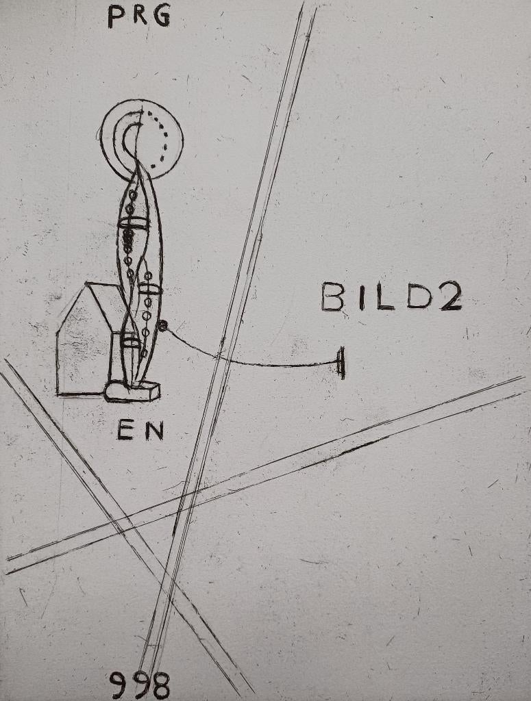 Reinier Lucassen – Prg Bild2 998 - gesigneerde ets, Antiek en Kunst, Ophalen of Verzenden