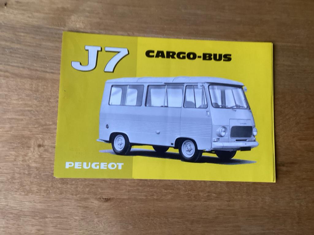 Peugeot J7 Cargo-Bus Leaflet 1967, Ophalen of Verzenden, Peugeot
