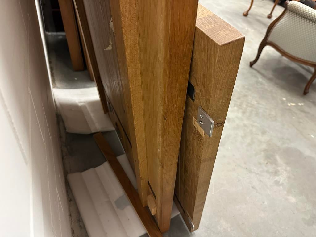 Houten Eettafel Blad, Ophalen, Gebruikt, 100 tot 150 cm, Eikenhout