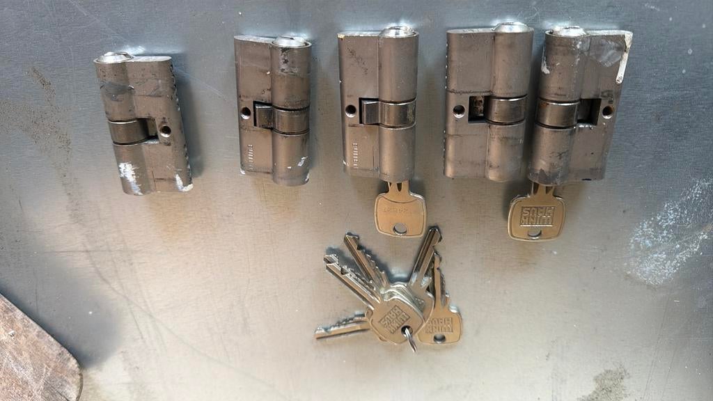 Cilindersloten, Ophalen of Verzenden, Rvs, Slot