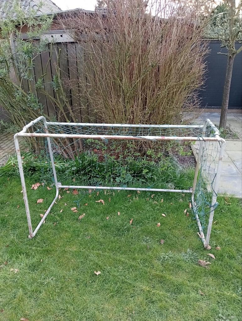 Voetbal goal, stevig metaal, Ophalen, Gebruikt