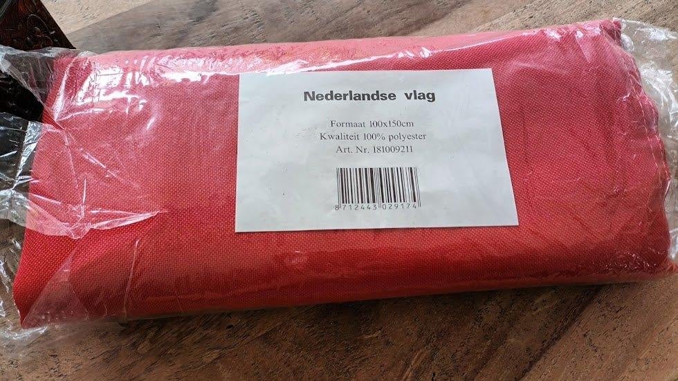 Nederlandse vlag, nieuw in de verpakking 100 x 150, Ophalen of Verzenden, Nieuw