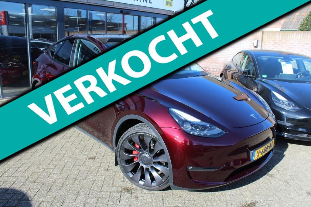 Tesla Model Y Performance AWD 75 kWh 459 PK 21" LMV 1e EIG., 514 km, Gebruikt, 462 pk, 1972 kg