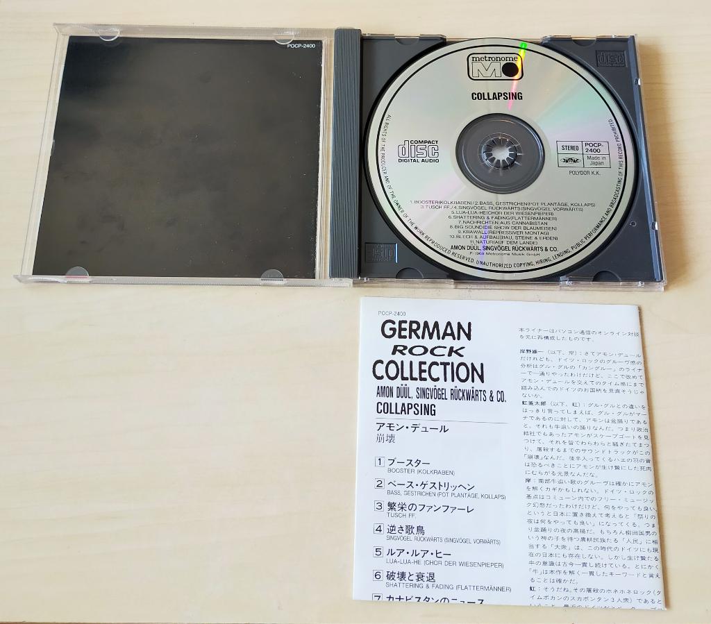 Amon Duul - Collapsing CD 1969/1995 Singvogel Ruckwarts & Co, Ophalen of Verzenden, Gebruikt, Progressive