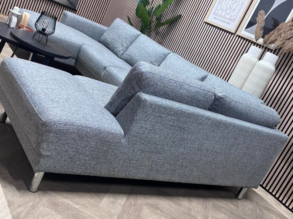 ZGAN INhouse U-Bank /Hoekbank - Grijs - Klein Formaat-303cm, U Bank Klein Formaat Tijdloos Modern Kwaliteit Comfortabel, -, -