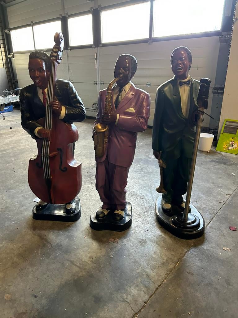 Jazz muzikanten, Verzamelen, Beelden en Beeldjes, Ophalen, Gebruikt, Dier
