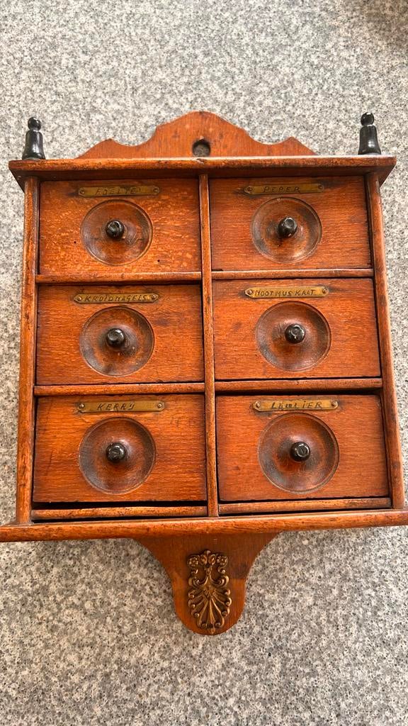 Antiek kruidenkastje / ladekastje, Ophalen of Verzenden