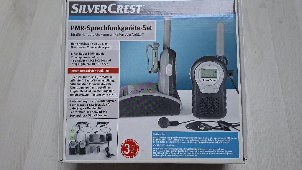 Silvercrest PMR radio 446 MHz., Met broekklem, Verzenden, Zo goed als nieuw, Portofoon of Walkie-talkie