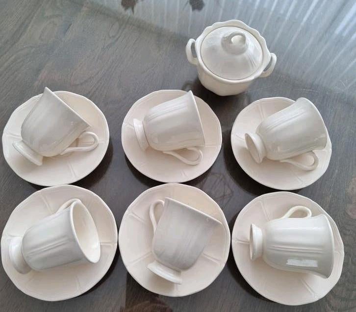 Wedgwood Queen's Plain kopjes en suiker pot, Antiek en Kunst, Ophalen of Verzenden