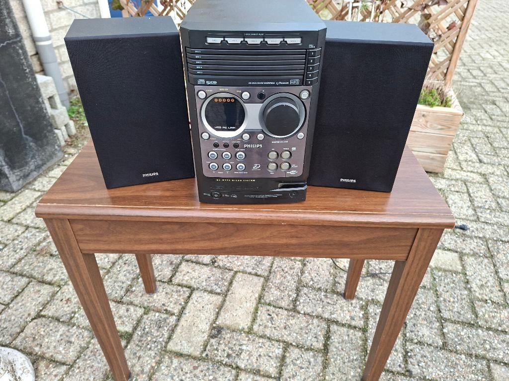 stereotoren philips 5 cd wisselaar tuner en usb mp3 ect, Overige merken, Gebruikt, Microset, Ophalen of Verzenden