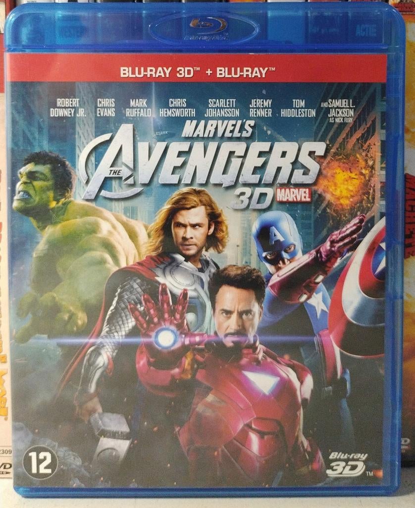 The Avengers 3D Blu-ray + Blu-ray - Marvel Film, Ophalen of Verzenden, Zo goed als nieuw, Actie