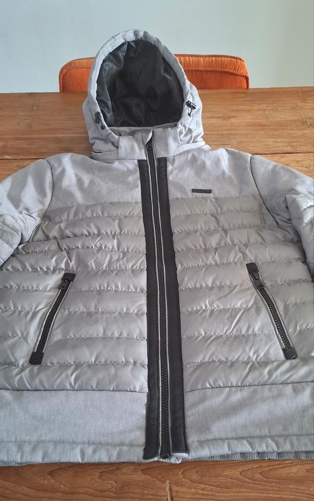Grijze Garcia winterjas maat M, Maat 38/40 (M), Ophalen of Verzenden, Grijs, Gedragen