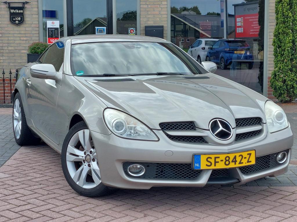 Mercedes-Benz SLK-klasse 200 Cabrio | Cruise | Leder | All-i, 13 km/l, Gebruikt, Zwart, 4 cilinders
