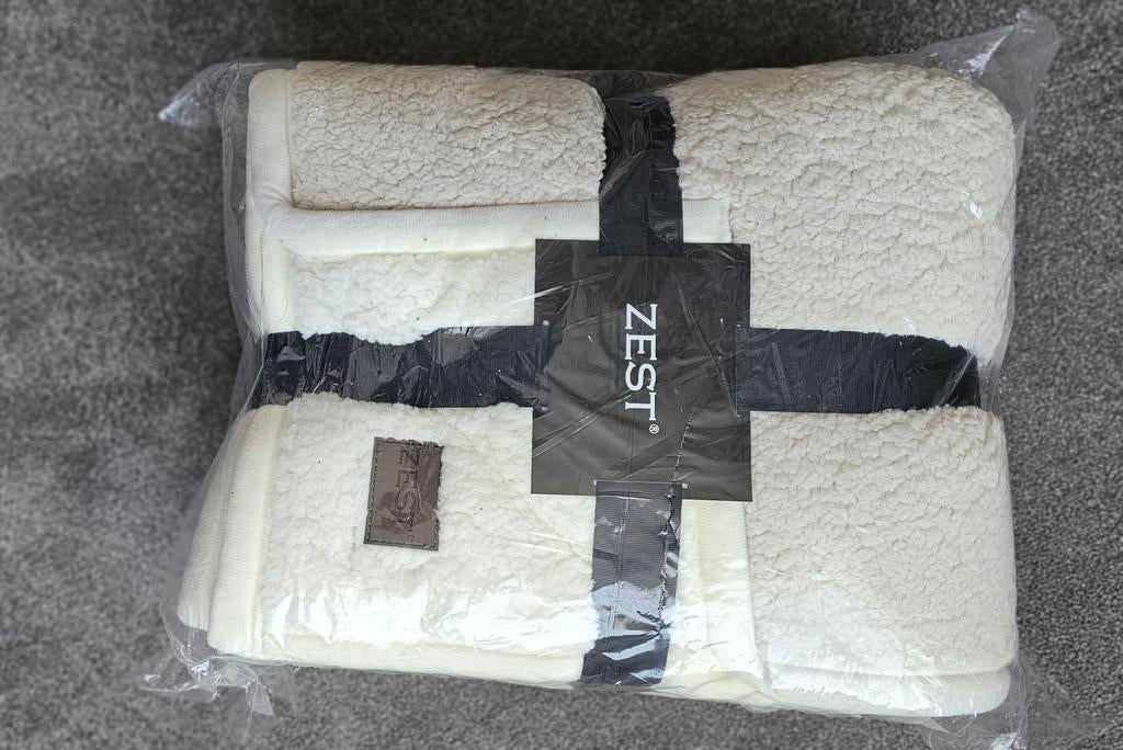 Nieuwe ZEST Sherpa Deken - Crème, 125x150cm, Ophalen of Verzenden, Nieuw