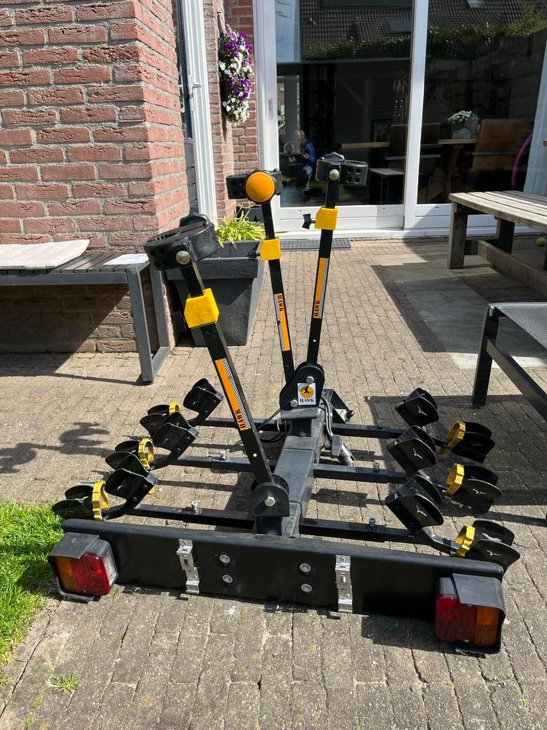 Spinder Hawk fietsendrager voor 3 fietsen - Trekhaak, Ophalen, 3 fietsen of meer, Gebruikt, Trekhaakdrager